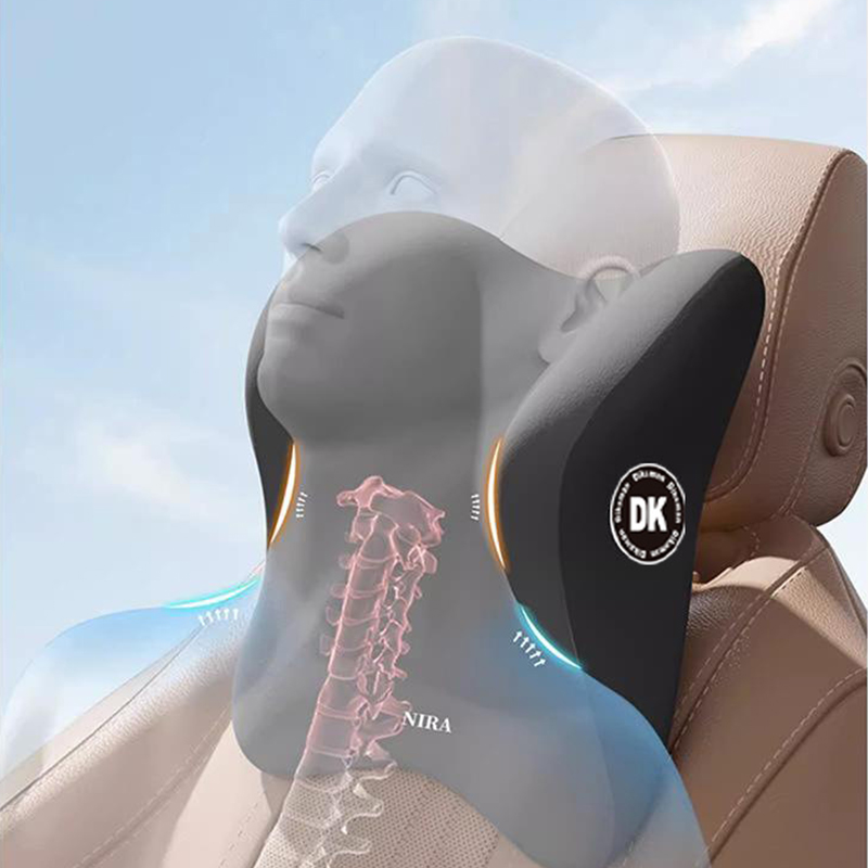 Car Neck Pillow & Lumbar Suppo - Memory Foam Car Neck Pillow Lumbar Support ulasan dan harga