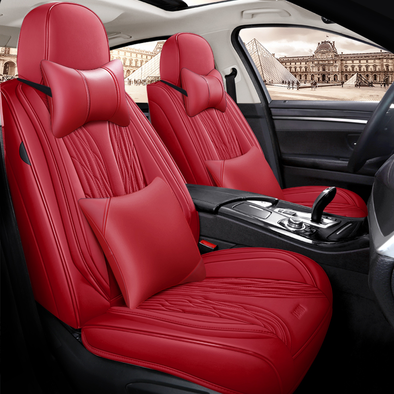New Design Luxury Leather Car  - Leather Car Seat Covers Full Set Universal ulasan dan harga