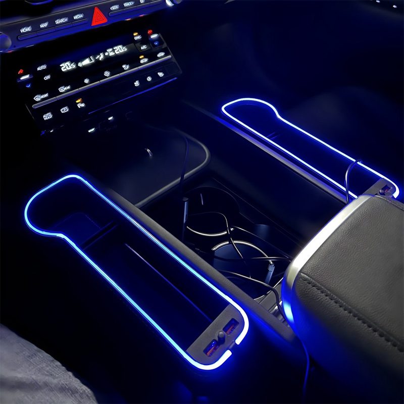 LED Car Seat Crevice Storage B - Seat Gap Filler Organizer With Usb Charger ulasan dan harga