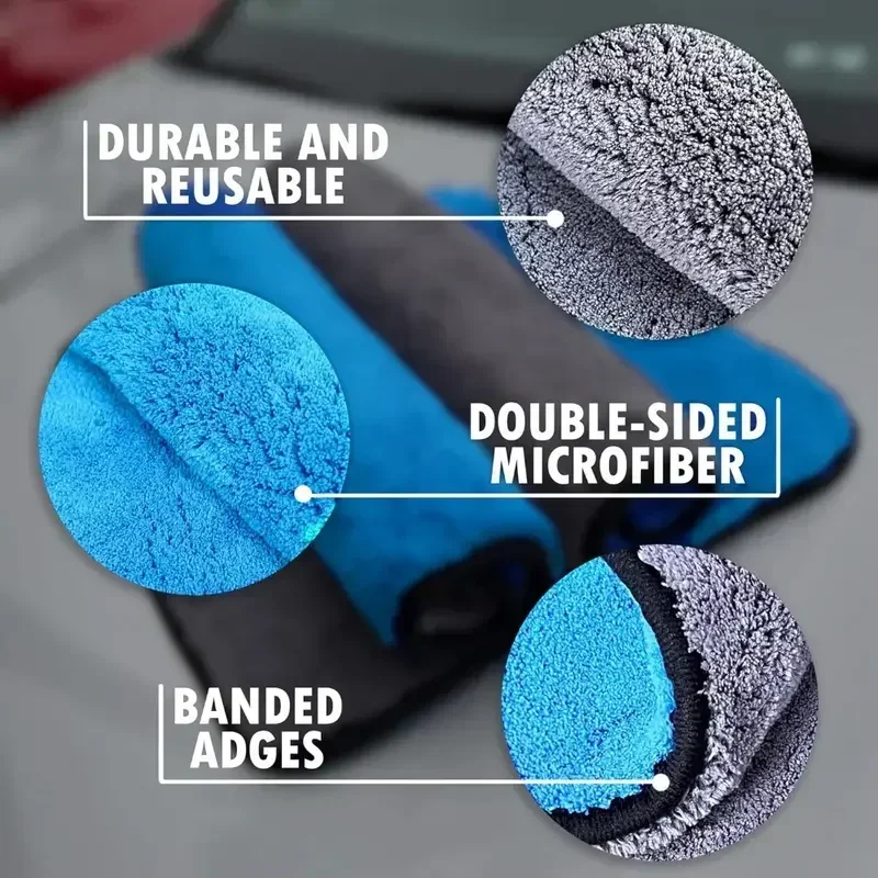 Microfiber Cleaning Towel Extr - Microfiber Car Drying Towel Super Absorbent ulasan dan harga