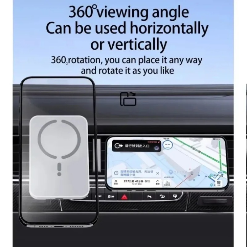 30W Magnetic Car Wireless Char - Magnetic Phone Holder For Car Vent ulasan dan harga