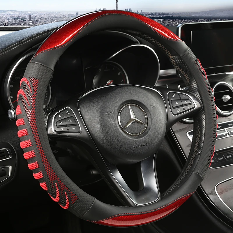 Three-dimensional Honeycomb Ca - Car Steering Wheel Cover Anti Slip Breathable ulasan dan harga
