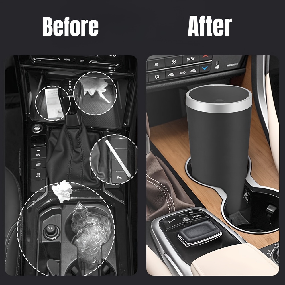 Compact Leakproof Mini Car Tra - Waterproof Car Trash Can With Lid ulasan dan harga