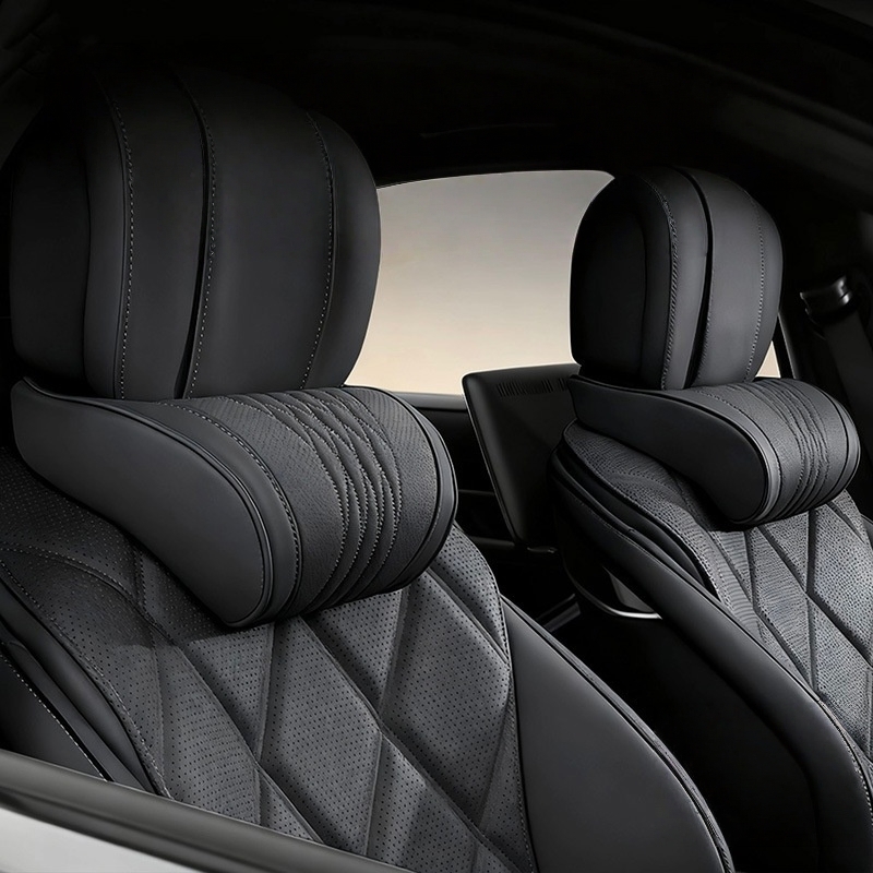 Luxurious Memory Foam Car Head - Memory Foam Car Neck Pillow Lumbar Support ulasan dan harga