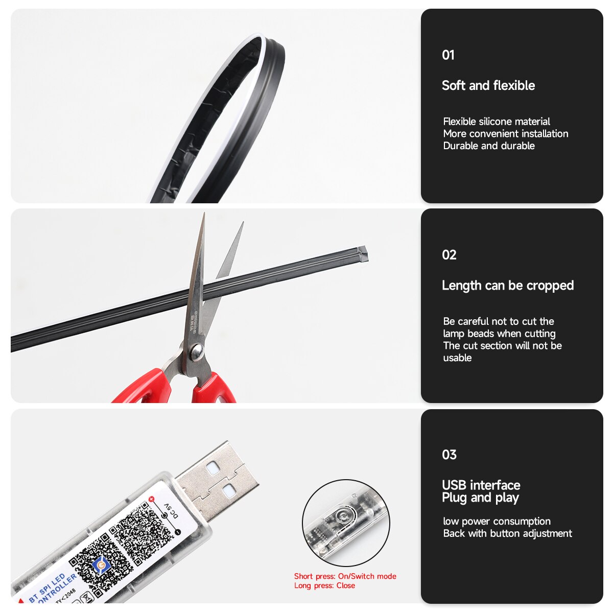 Car LED Ambient Light USB 64 C - Led Ambient Interior Car Lights App Control ulasan dan harga