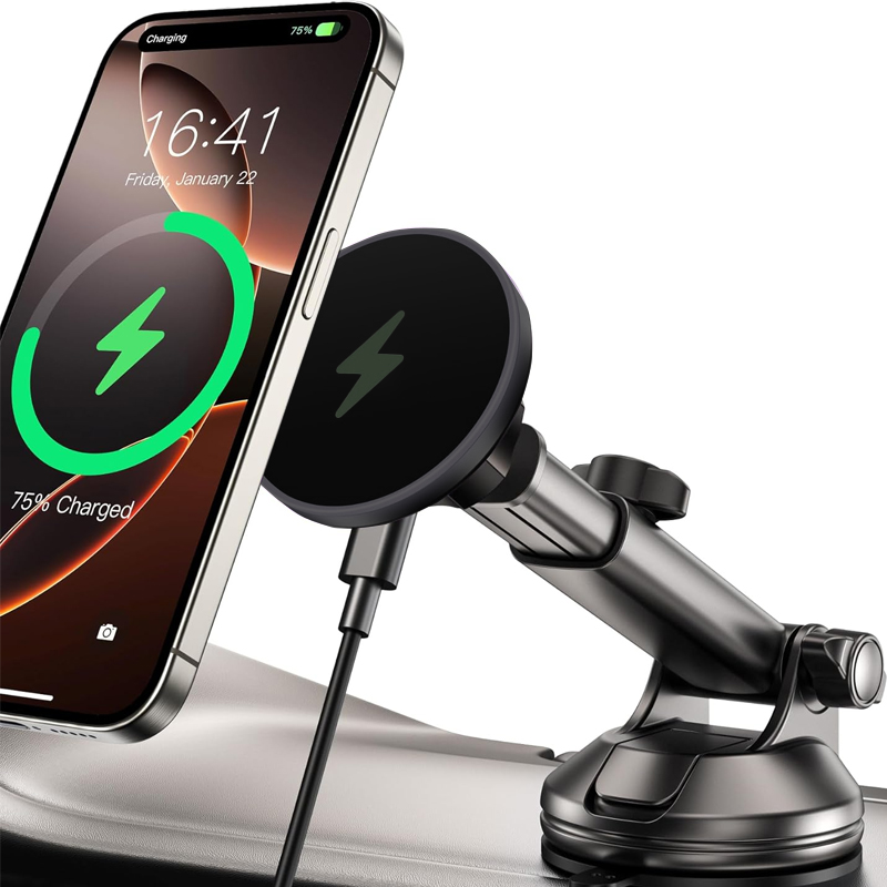 UYUXIO 15W Fast Charging Winds - Wireless Car Charger Mount Fast Charging ulasan dan harga