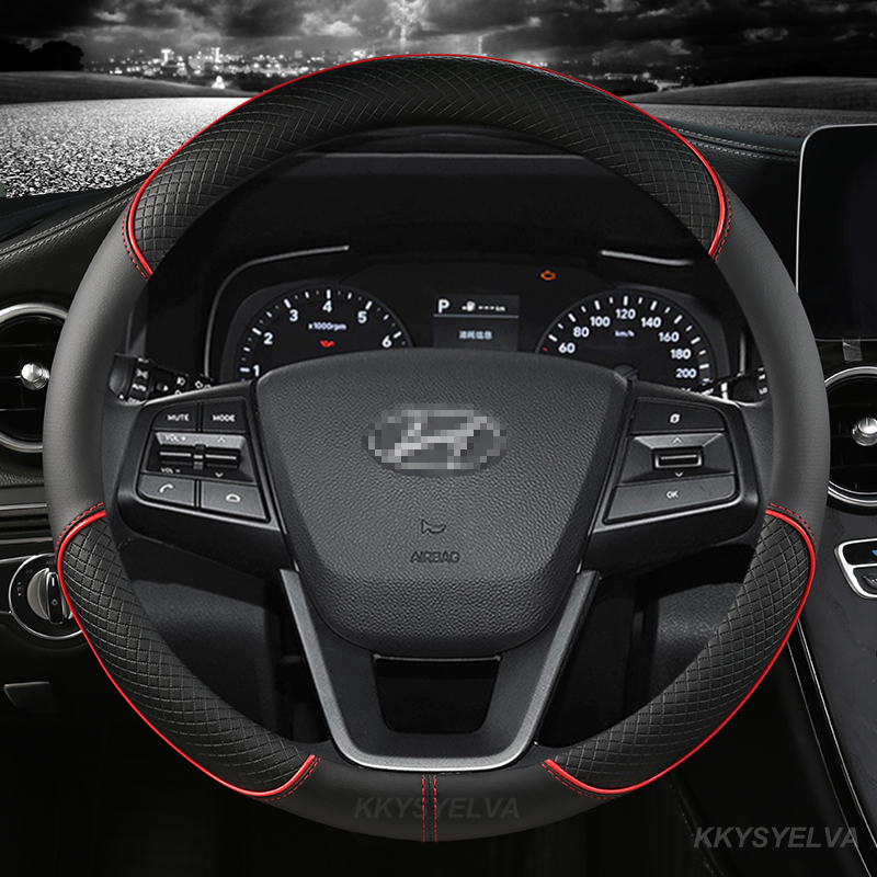 Microfiber Leather Car Steerin - Car Steering Wheel Cover Anti Slip Breathable ulasan dan harga