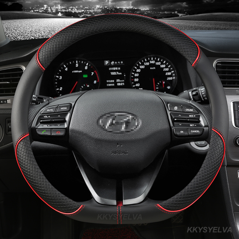 Microfiber Leather Car Steerin - Car Steering Wheel Cover Anti Slip Breathable ulasan dan harga