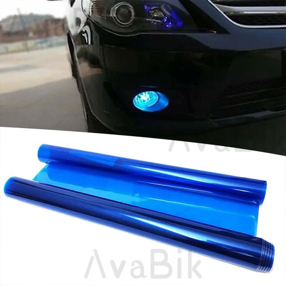 30CM Car Headlight Blue Tint F - Anti Glare Car Rearview Mirror Film ulasan dan harga