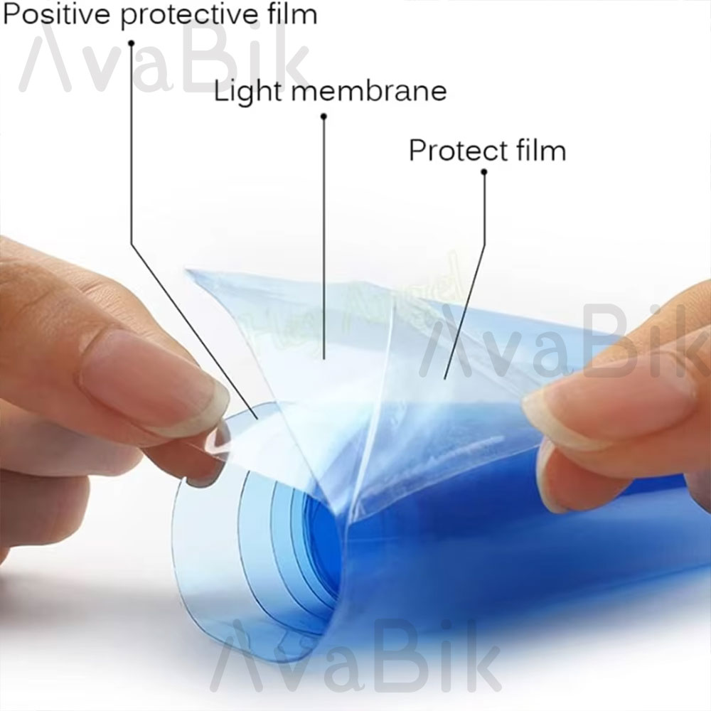 30CM Car Headlight Blue Tint F - Anti Glare Car Rearview Mirror Film ulasan dan harga