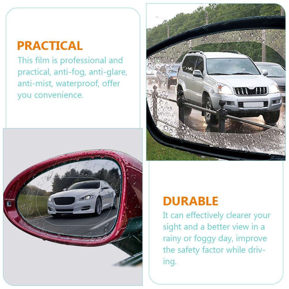 5Pairs Car Rearview Rainproof  - Anti Glare Car Rearview Mirror Film ulasan dan harga