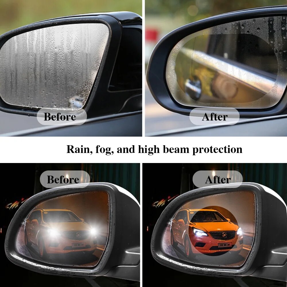 2pcs Universal Anti-Fog Anti-g - Anti Glare Car Rearview Mirror Film ulasan dan harga