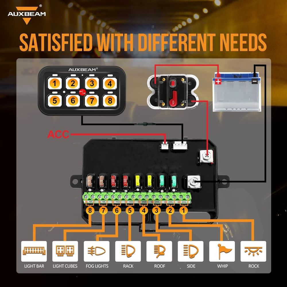 8 Gang Switch Panel BA80 Autom - Car Electronics ulasan dan harga