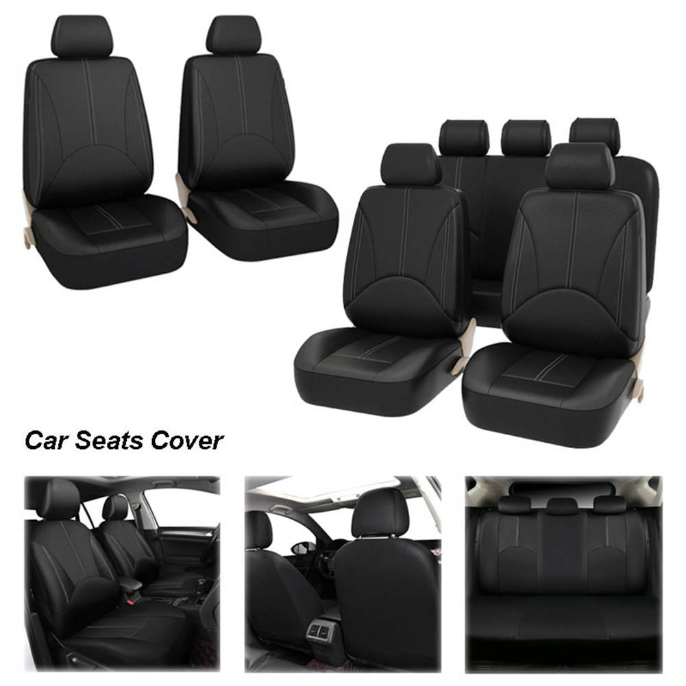 Four Seasons PU Leather Car Se - Leather Car Seat Covers Full Set Universal ulasan dan harga