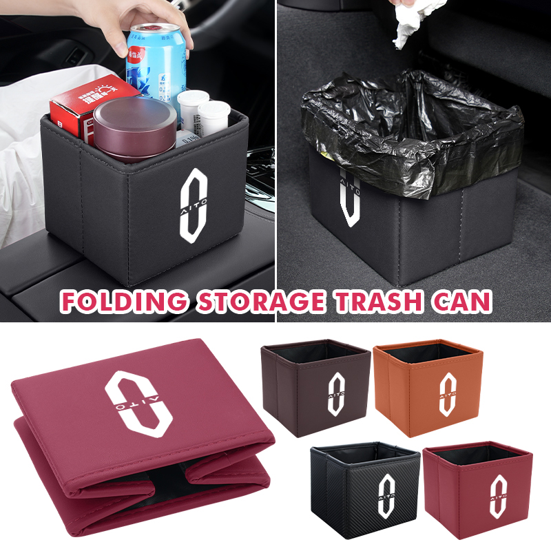 Car Trash Can Foldable Garbage - Waterproof Car Trash Can With Lid ulasan dan harga