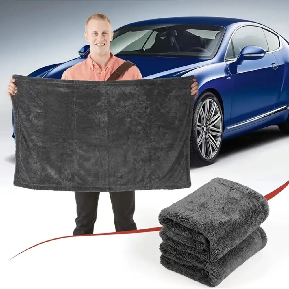 Oversized Dark Gray Car Microf - Microfiber Car Drying Towel Super Absorbent ulasan dan harga