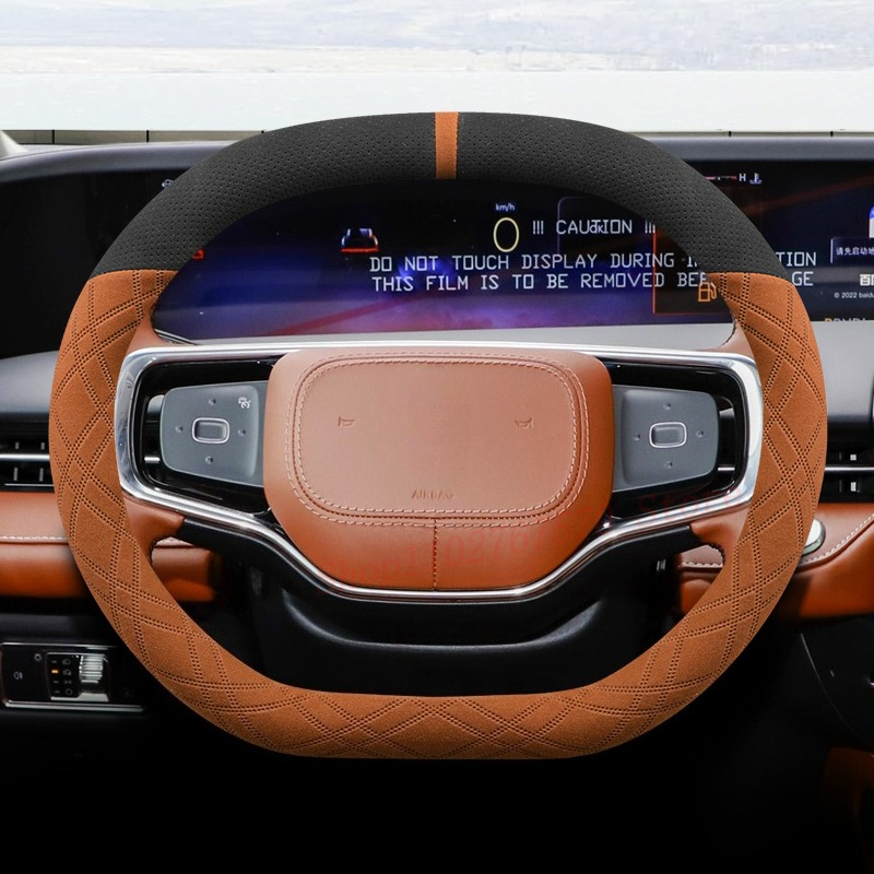 For Lincoln Nautilus 2021-2025 - Car Steering Wheel Cover Anti Slip Breathable ulasan dan harga