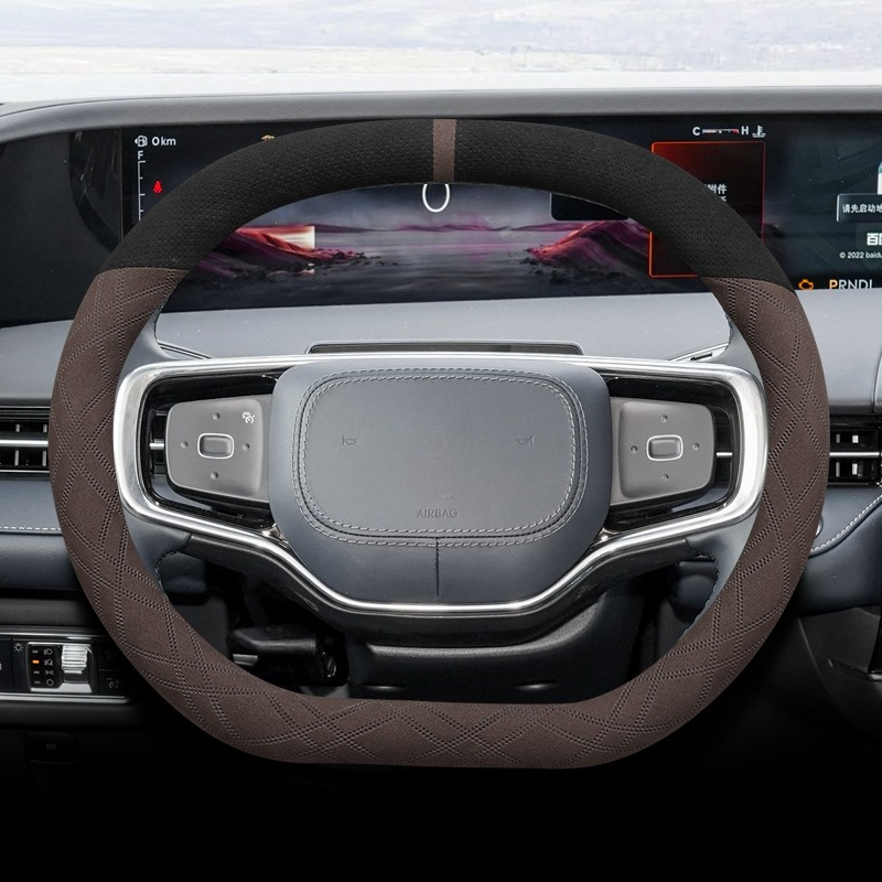 For Lincoln Nautilus 2021-2025 - Car Steering Wheel Cover Anti Slip Breathable ulasan dan harga
