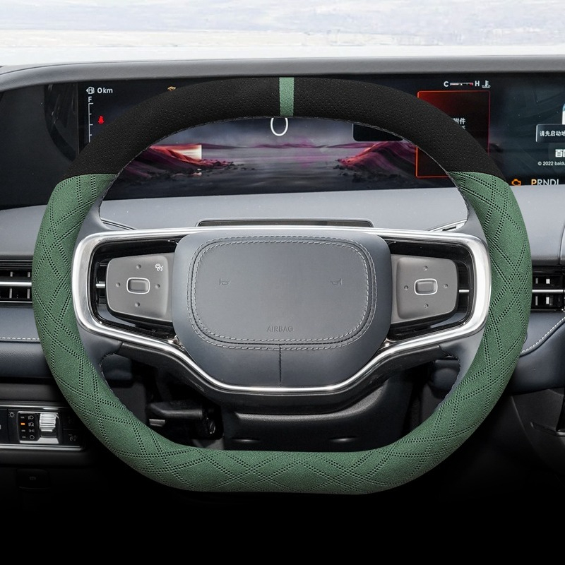 For Lincoln Nautilus 2021-2025 - Car Steering Wheel Cover Anti Slip Breathable ulasan dan harga