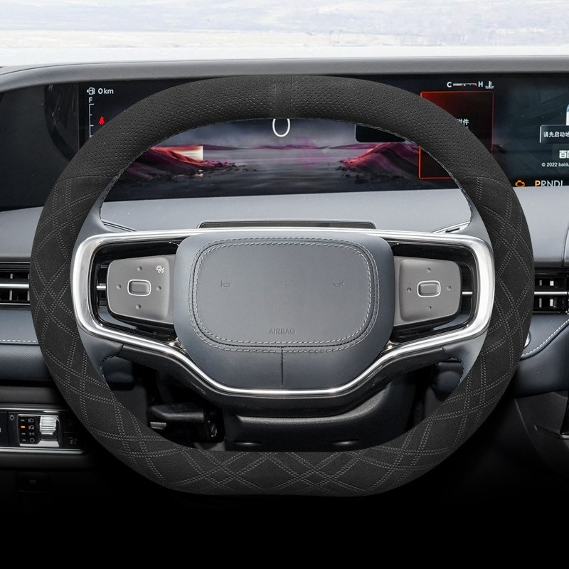 For Lincoln Nautilus 2021-2025 - Car Steering Wheel Cover Anti Slip Breathable ulasan dan harga