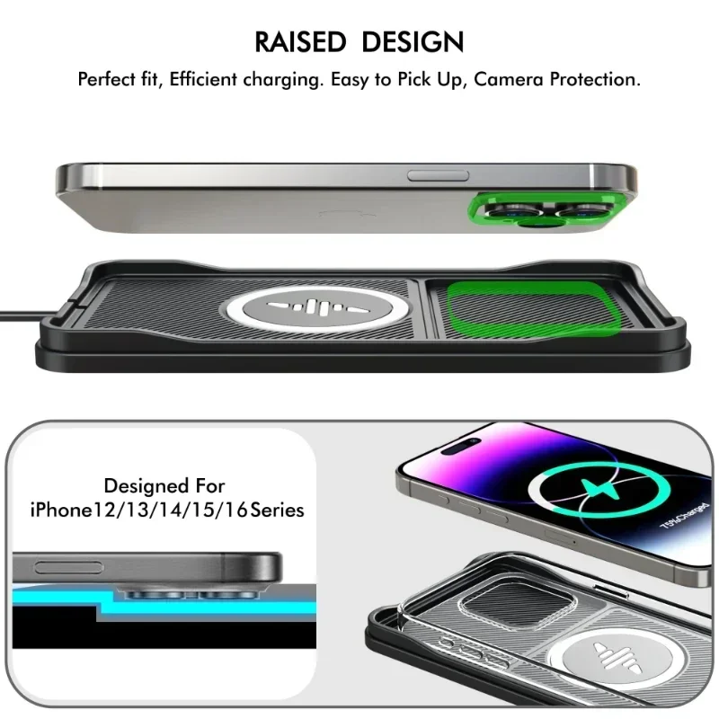 Car Wireless Charger Pad Base  - Wireless Car Charger Mount Fast Charging ulasan dan harga