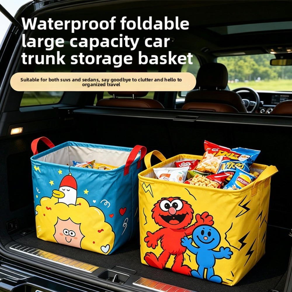 1pc Foldable Car Trunk Storage - Car Trunk Organizer Foldable Storage Box ulasan dan harga