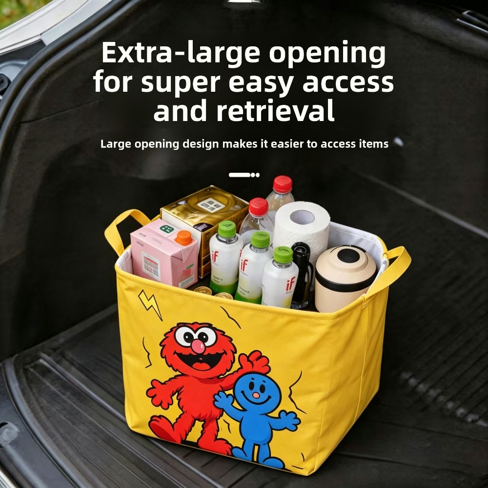 1pc Foldable Car Trunk Storage - Car Trunk Organizer Foldable Storage Box ulasan dan harga