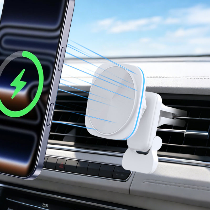 15W Magnetic Car Wireless Char - Magnetic Phone Holder For Car Vent ulasan dan harga
