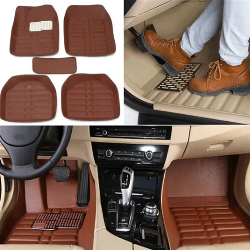 NEW Luxury Leather Car Floor M - Car Floor Mats Universal Waterproof Leather ulasan dan harga