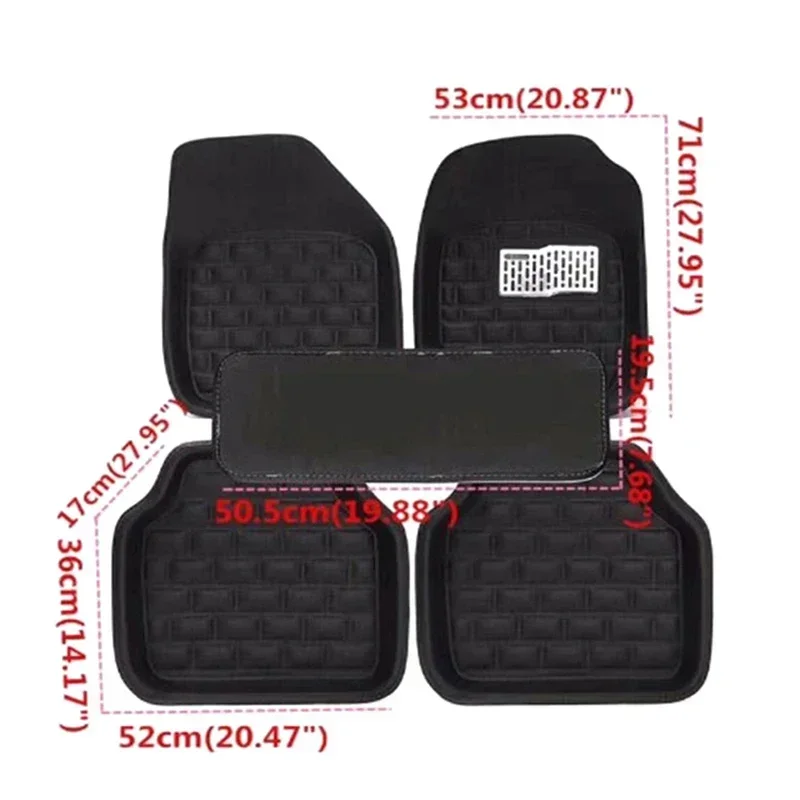 NEW Luxury Leather Car Floor M - Car Floor Mats Universal Waterproof Leather ulasan dan harga