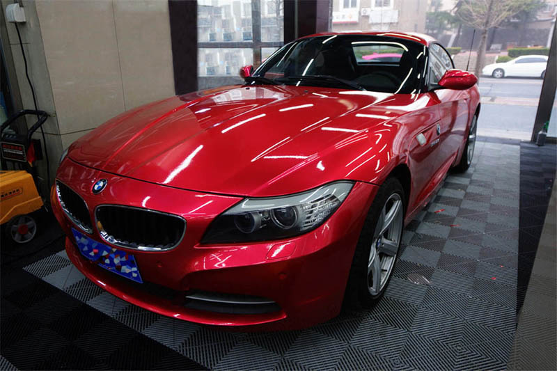 Red Forged Carbon Matte Glossy - Anti Glare Car Rearview Mirror Film ulasan dan harga