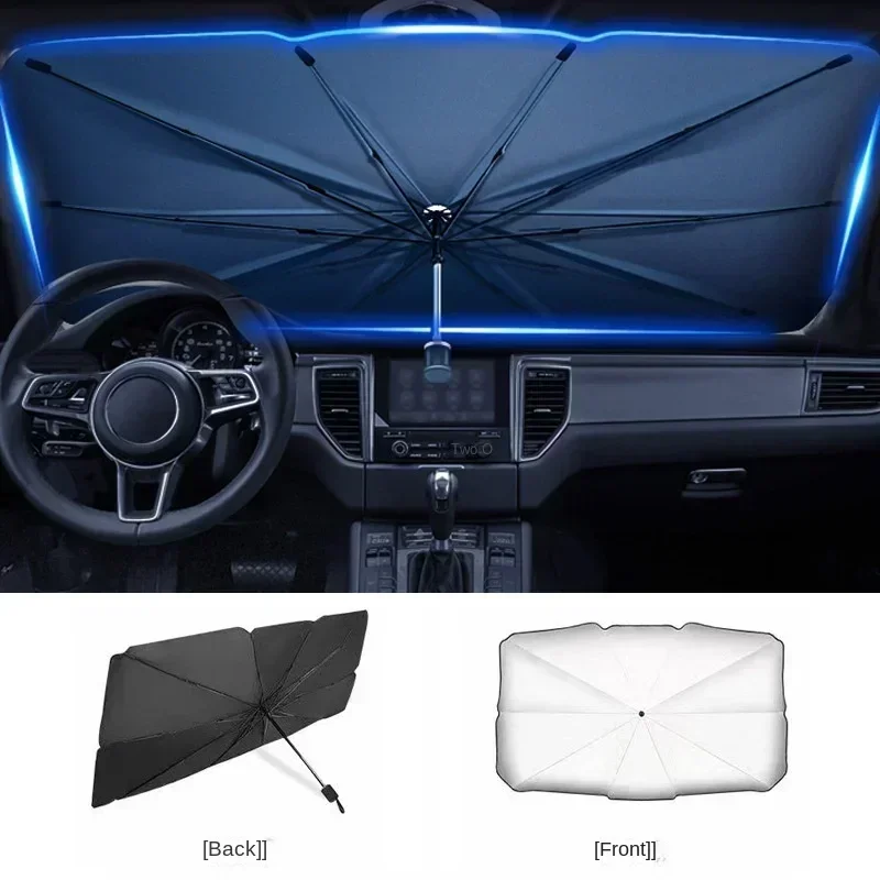 Foldable Car Windshield Sunsha - Car Sunshade Windshield Umbrella Foldable ulasan dan harga