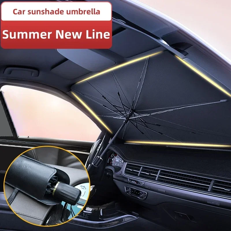 Portable Car Sun Shade Umbrell - Car Sunshade Windshield Umbrella Foldable ulasan dan harga