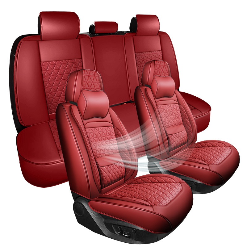 Car Seat Covers Full Set ,Univ - Leather Car Seat Covers Full Set Universal ulasan dan harga