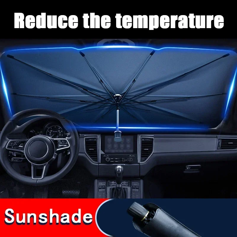 Car Umbrella Windshield Sunsha - Car Sunshade Windshield Umbrella Foldable ulasan dan harga