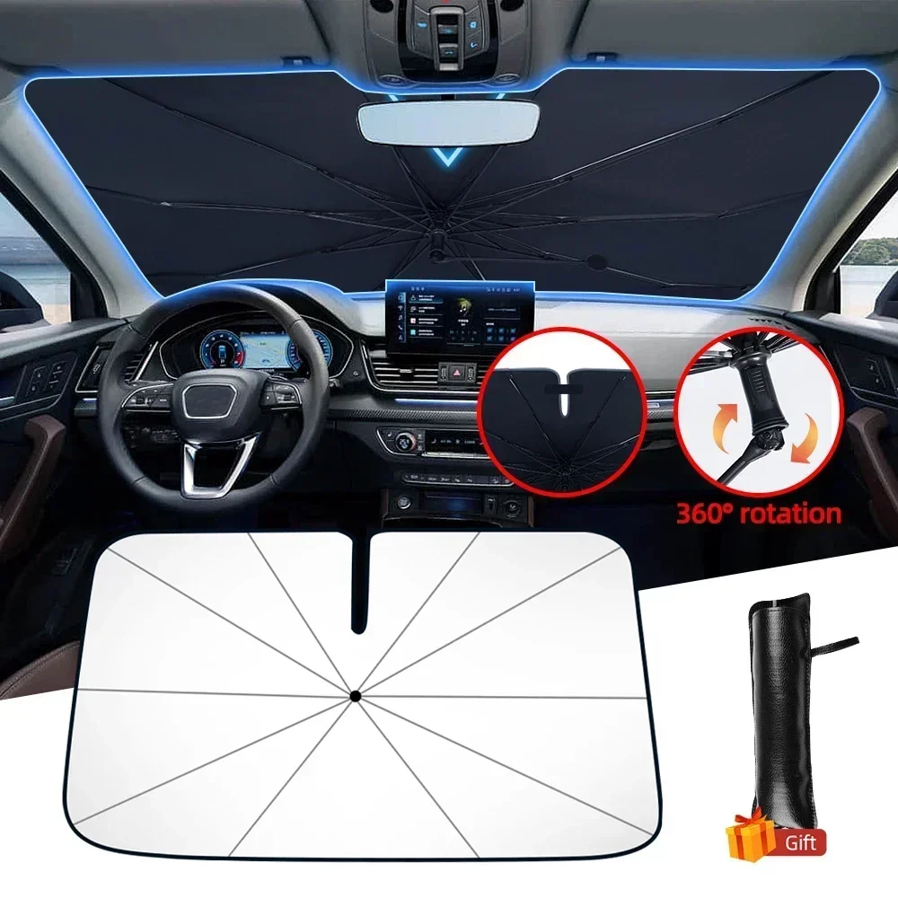 Car Umbrella Windshield Sunsha - Car Sunshade Windshield Umbrella Foldable ulasan dan harga