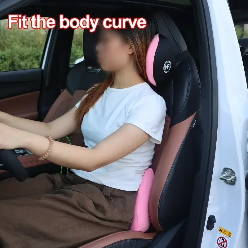 For Driving Comfort Car Back N - Memory Foam Car Neck Pillow Lumbar Support ulasan dan harga
