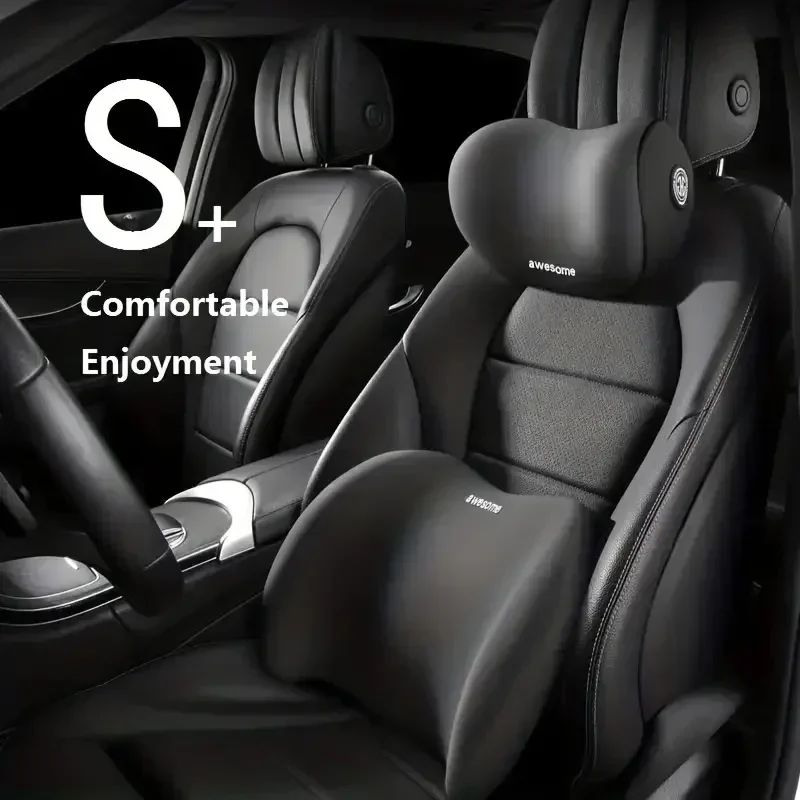 For Driving Comfort Car Back N - Memory Foam Car Neck Pillow Lumbar Support ulasan dan harga
